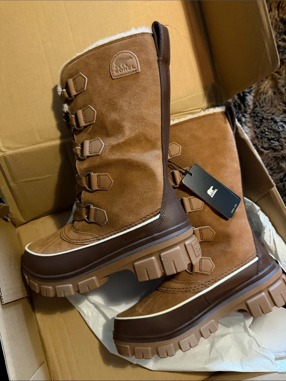 NWT Sorel Tivoli V Tall Waterproof Boots 7